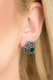 Courtly Courtliness - Green Earring