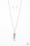 Crystal Cascade - Pink Necklace