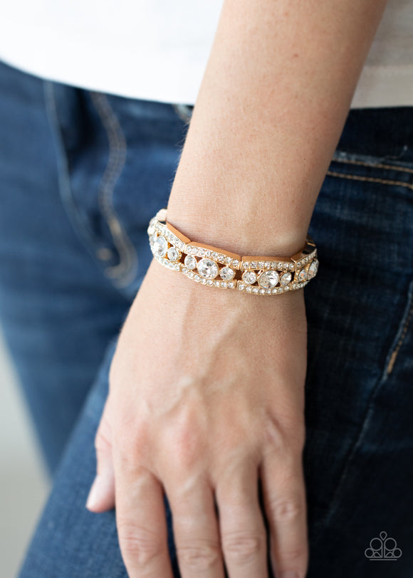 Easy On The ICE - Gold Bracelet