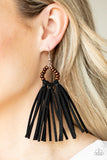 Easy To PerSUEDE - Black Earring