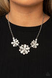 Effortlessly Efflorescent - White Necklace