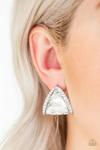 Exalted Elegance - White Earring