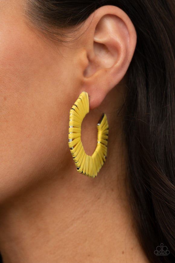 Fabulously Fiesta - Yellow Earring