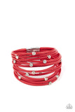 Fearlessly Layered - Red Bracelet