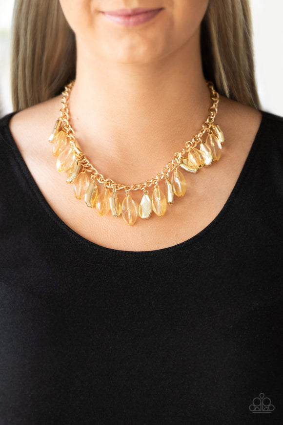 Fringe Fabulous - Gold Necklace