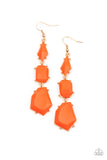 Geo Getaway - Orange Earring