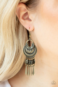 Give Me Liberty - Brass Earring