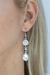 Graceful Glimmer - White Earring