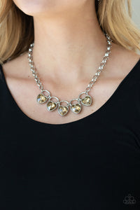 HEART On Your Heels - Brown Necklace