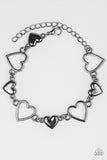 HEART To Handle- Black Bracelet