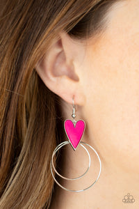 Happily Ever Hearts - Pink Earring