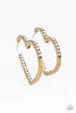 Heartbreaker- Brass Hoop Earring