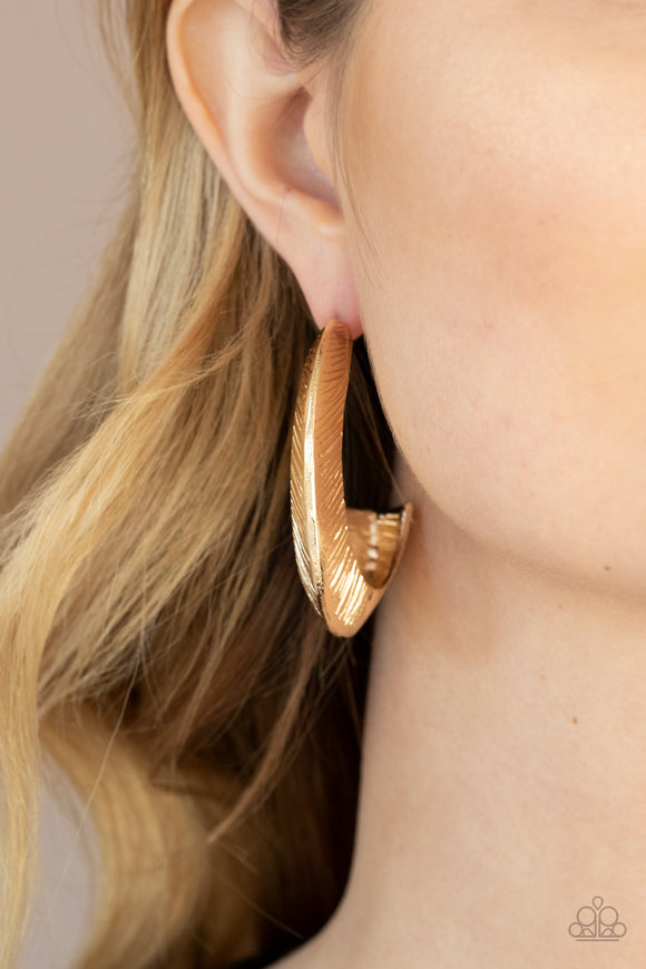 I Double FLARE You - Gold Earring