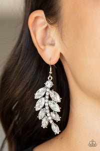 Ice Garden Gala - White Earring