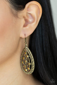 Industrial Incandescence - Brass Earring