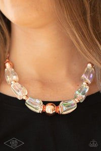 Iridescently Ice Queen - Copper Necklace