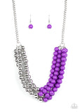 Layer After Layer - Purple Necklace