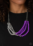 Layer After Layer - Purple Necklace