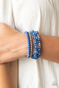 Layered Luster - Blue Bracelet