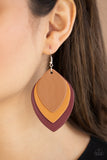 Light as a LEATHER - Red Earring