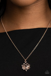 Lotus Retreat - Rose Gold Necklace