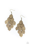 Loud and Leafy - Brass Earring