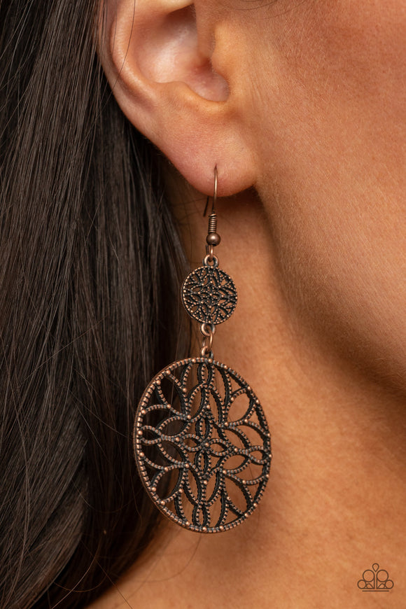 Mandala Eden - Copper Earring