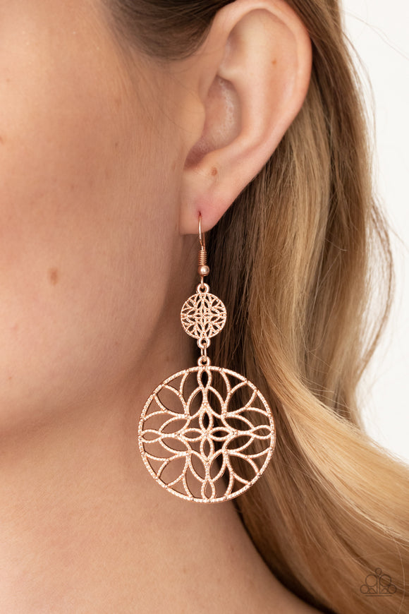 Mandala Eden - Rose Gold Earring