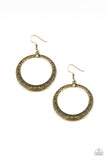 Mayan Mantra - Brass Earring