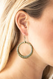 Mayan Mantra - Brass Earring