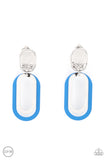 Melrose Mystery - Blue Clip-On Earring