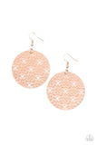 Metallic Mosaic - Rose Gold Earring