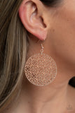 Metallic Mosaic - Rose Gold Earring