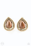 Noteworthy Shimmer-Brass Clip-On Earring