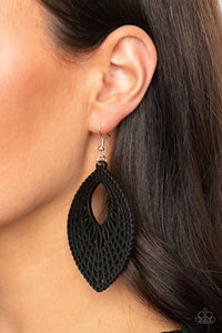 One Beach At A Time - Black Earring