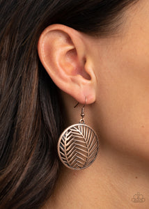 Palm Perfection - Copper Earring