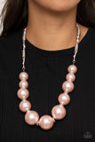 Pearly Prosperity - Pink Necklace