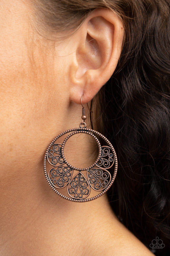 Petal Promenade - Copper Earring