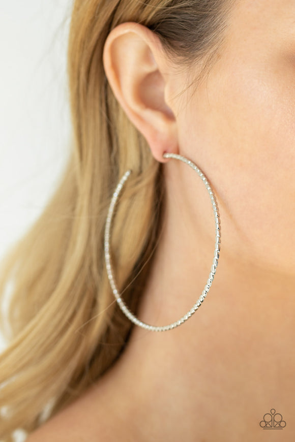 Pump Up The Volume - Silver Earring