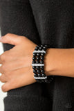 Put On Your GLAM Face- Black Bracelet