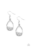 Raindrop Radiance - White Earring