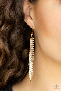 Red Carpet Bombshell - Gold Earring