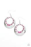 Ringed In Refinement - Pink Earring