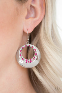 Ringed In Refinement - Pink Earring