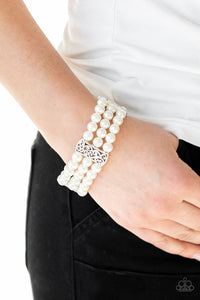 Ritzy Ritz- White Bracelet