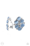 Row, Row, Row Your YACHT - Blue Clip On Earring