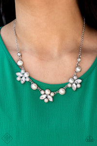 Royally Ever After- White Necklace