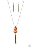 Runway Rival - Orange Necklace