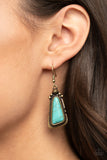 Sahara Solitude - Brass Earring