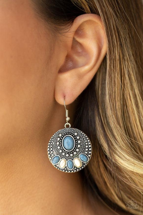 Sandstone Paradise - Blue Earring